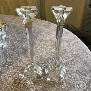 Crystal candle sticks gorgeous